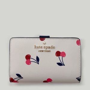 kate spade cherry bifold wallet